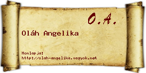 Oláh Angelika névjegykártya
